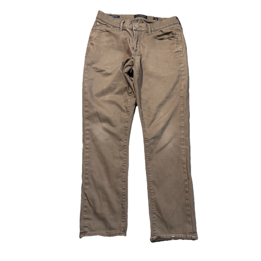 Lucky Brand 410 Athletic Slim Jeans Mens 30x30 Brown Stretch Denim Pants